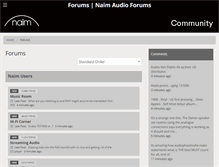 Tablet Screenshot of forums.naimaudio.com